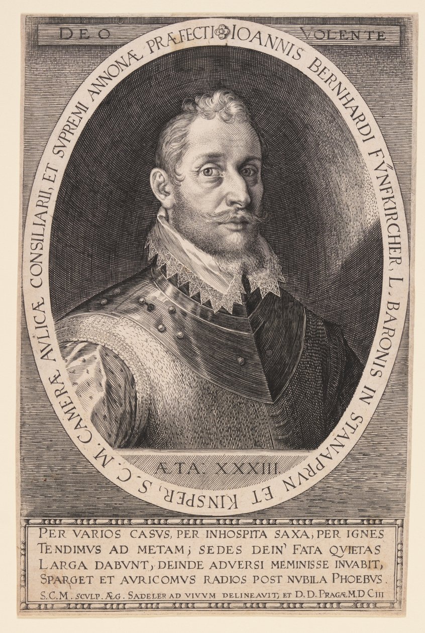 Johannes Bernhardt Fünfkircher, Baron von Stanaprun von Aegidius Sadeler II