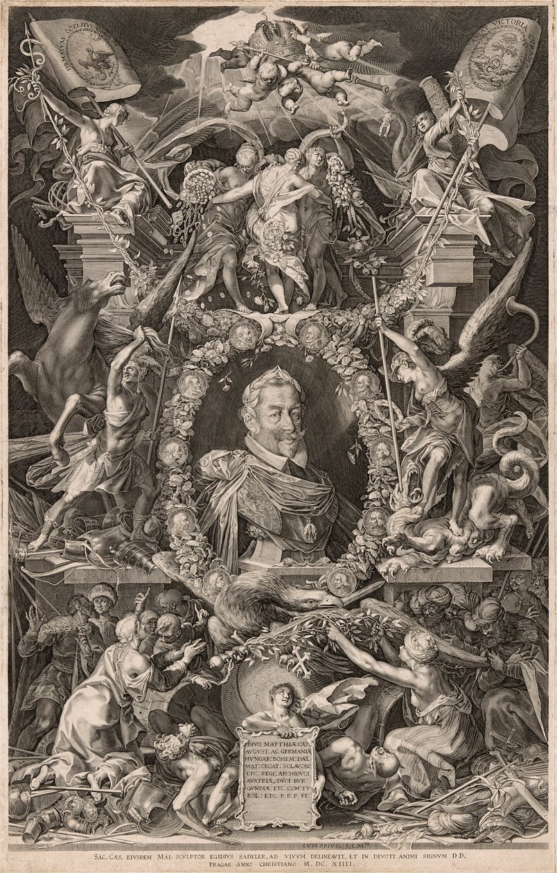 Porträt von Kaiser Matthias von Aegidius Sadeler II