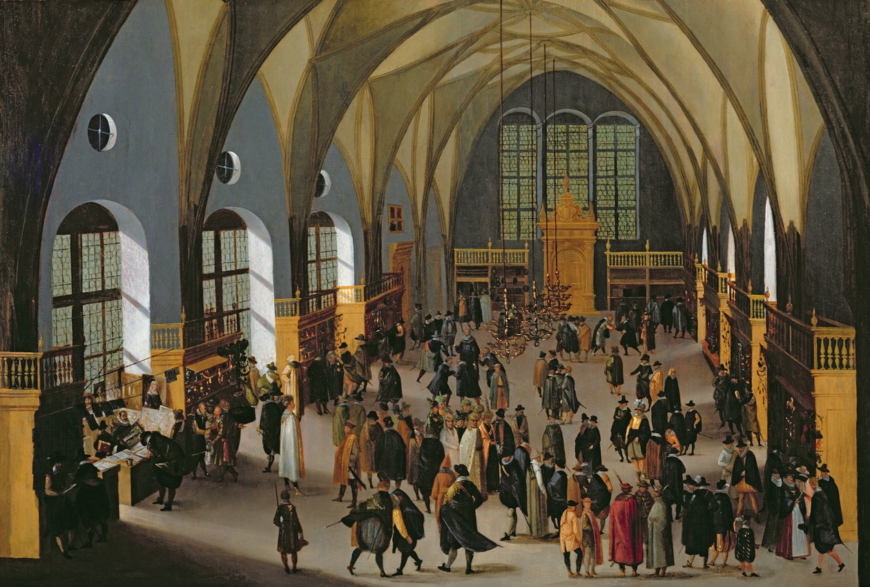 Die Prager Börse von Aegidius Sadeler or Saedeler