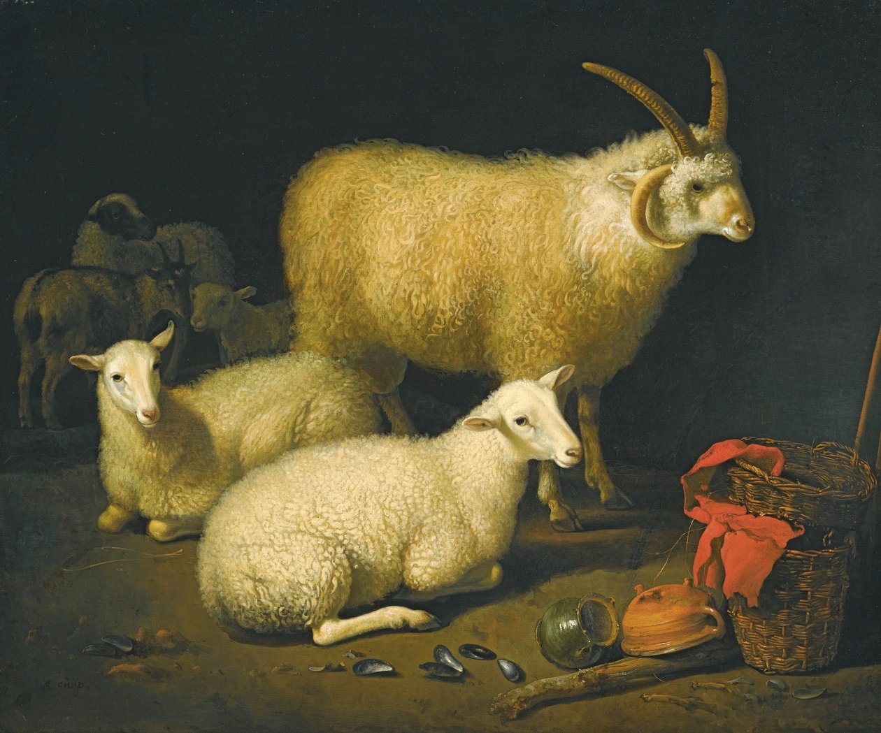 Schafe im Stall von Aelbert Cuyp