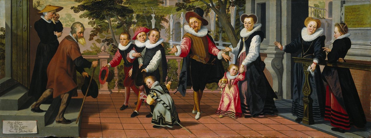 Reiche Kinder, arme Eltern von Aert Pietersz.