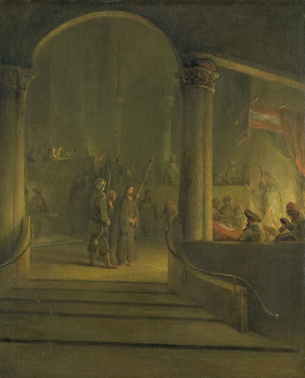 Christus vor Kaiphas von Aernt de Gelder