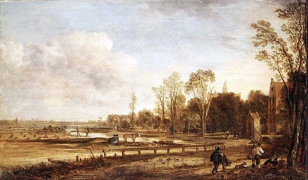 Landschaft bei Haarlem von Aert van der Neer