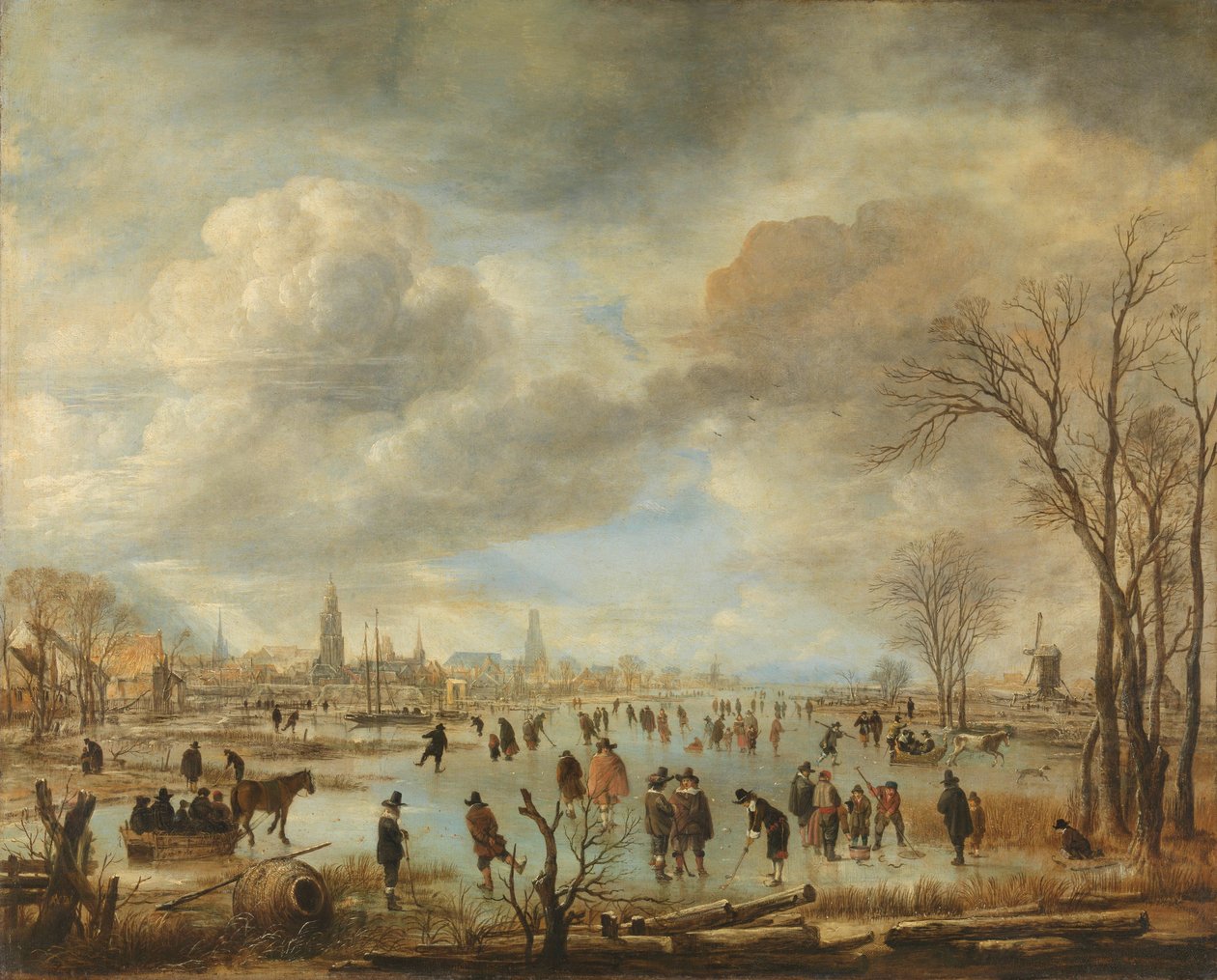 Flussansicht im Winter, ca. 1655-60 von Aert van der Neer