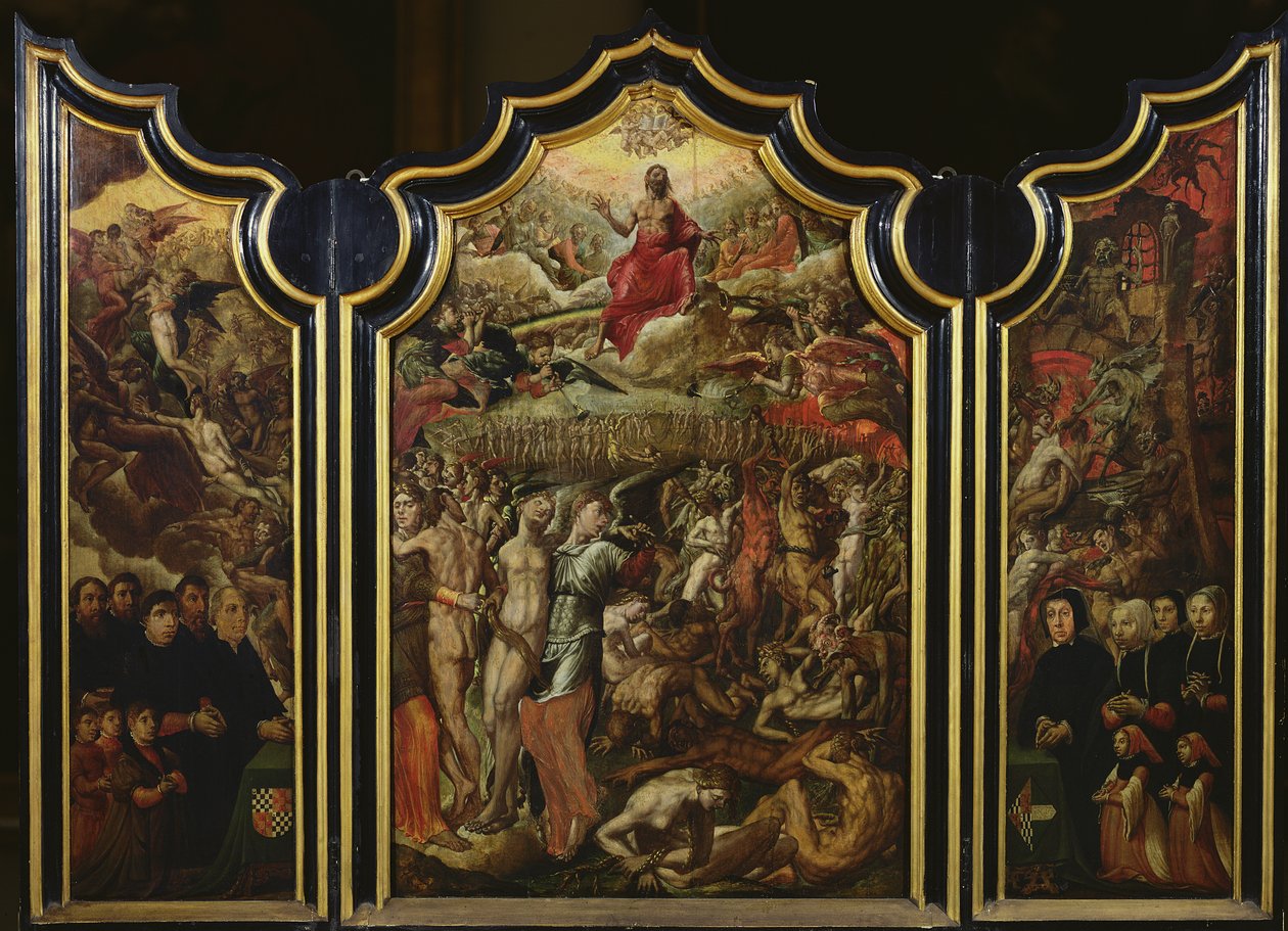 Triptychon des Jüngsten Gerichts, 1555 von Aertgen Claesz van Leyden