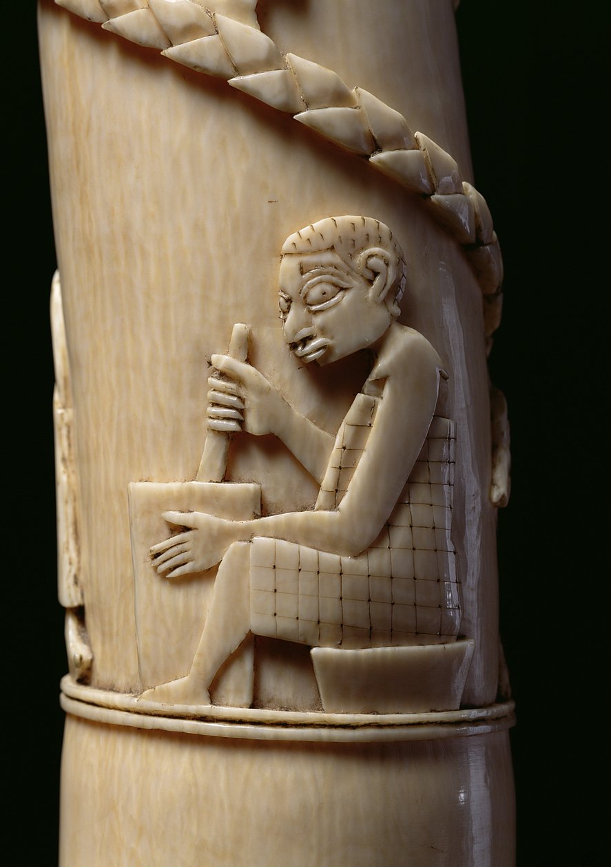 Geschnitzter Stoßzahn, Kongo (Detail) von African
