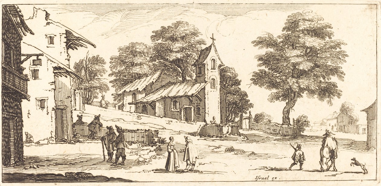 Eine Kirche von After Jacques Callot