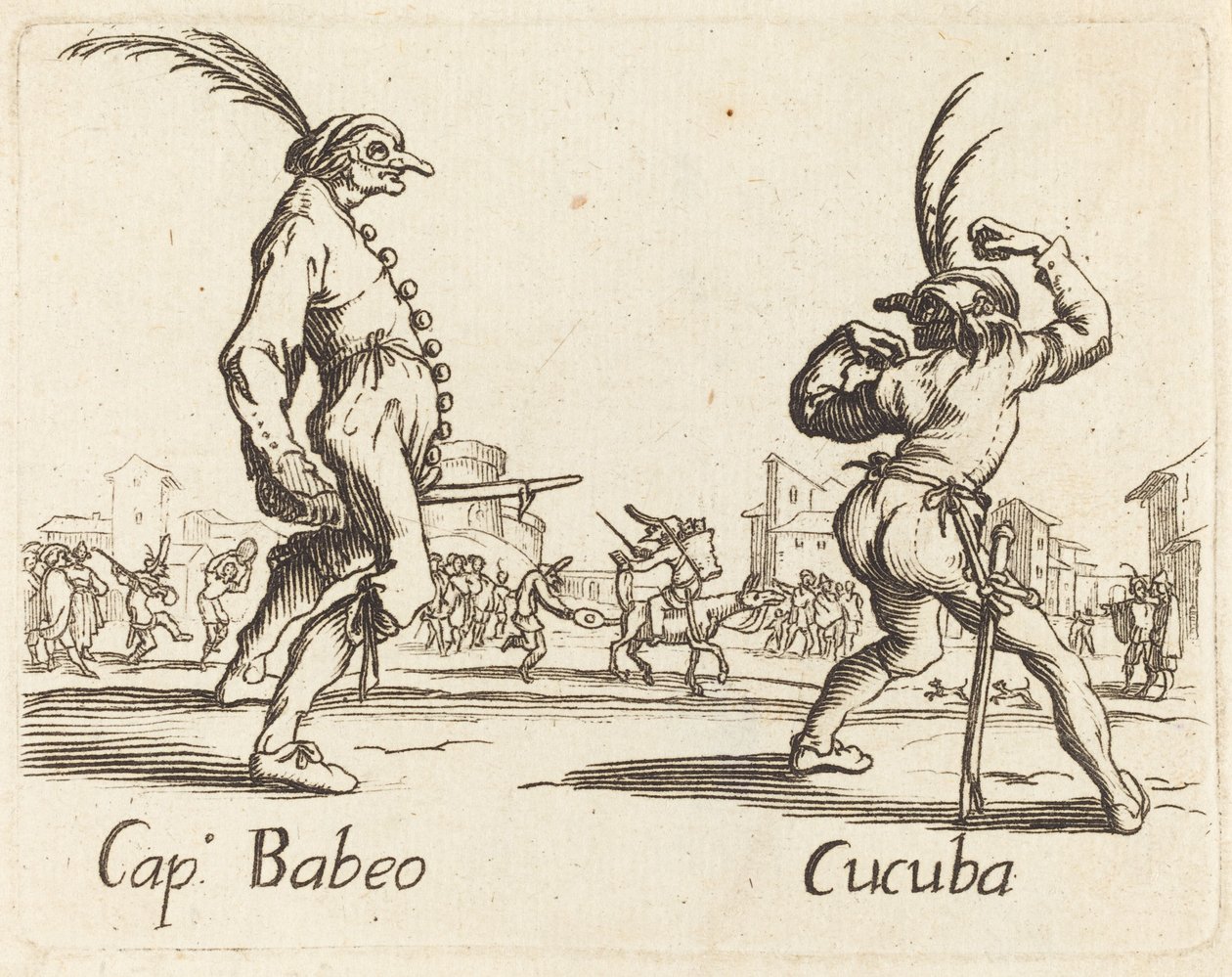 Cap. Babeo und Cucuba von After Jacques Callot