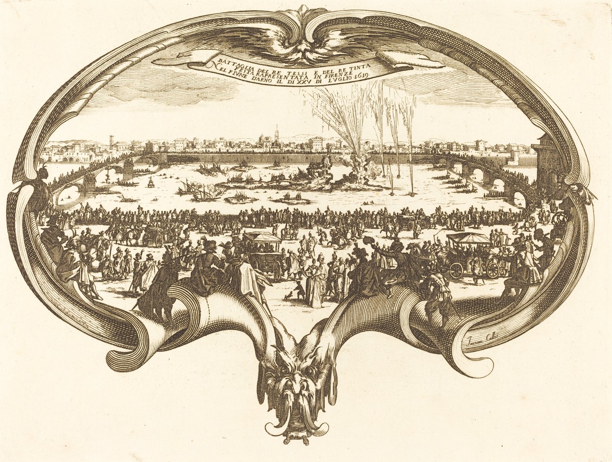 Der Fächer von After Jacques Callot