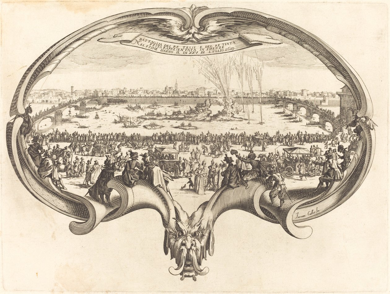Der Fächer von After Jacques Callot