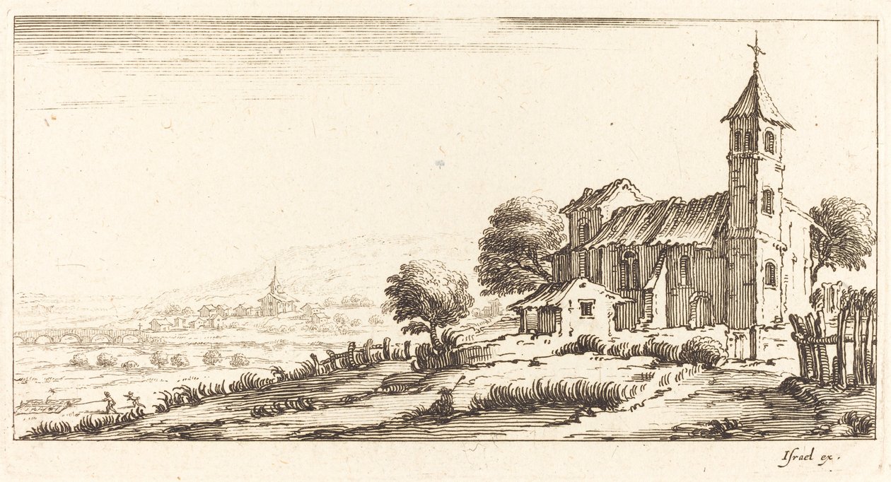Dorfkirche von After Jacques Callot