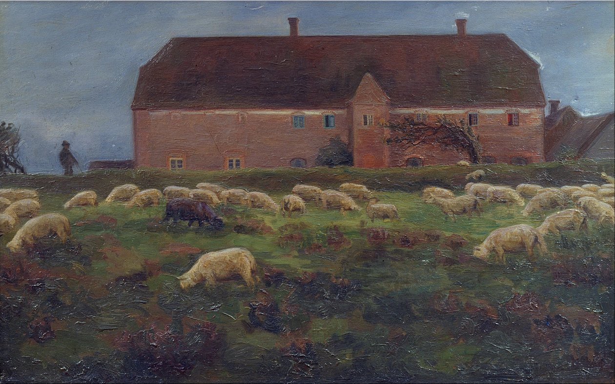Herregården Kaas i Salling von Agnes Slott Møller