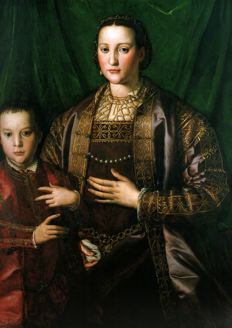 Eleonora di Toledo mit ihrem Sohn Francesco von Agnolo Bronzino