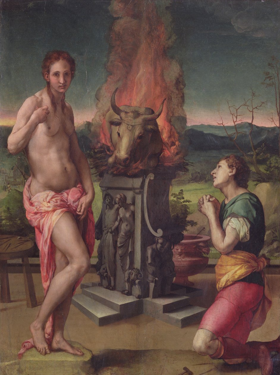 Galatea und Pygmalion, ca. 1529 von Agnolo Bronzino