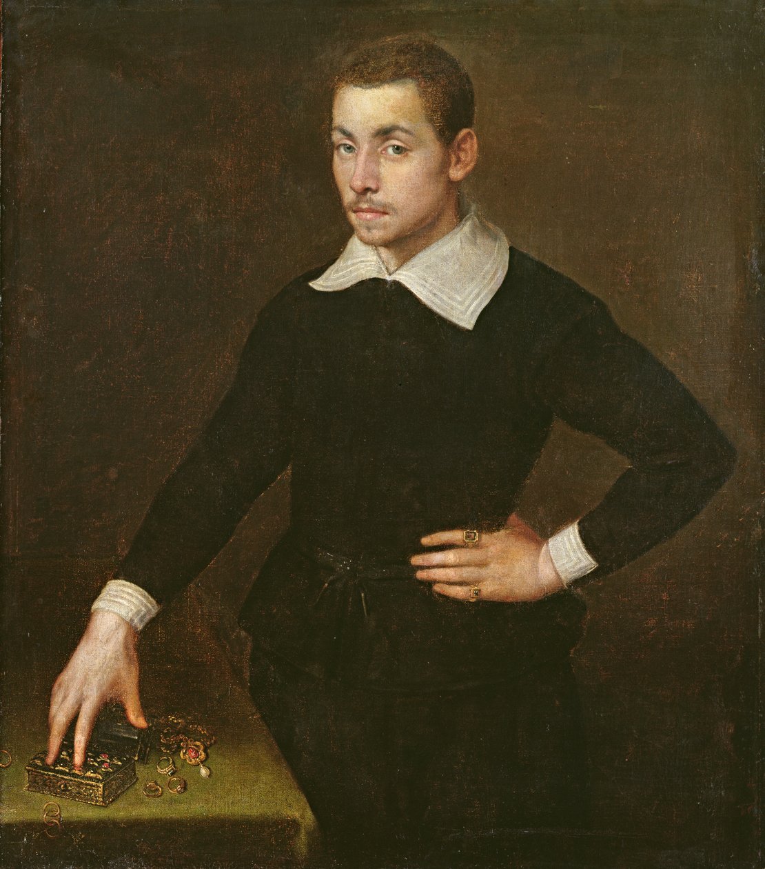Porträt eines jungen florentinischen Goldschmieds von Agnolo Bronzino