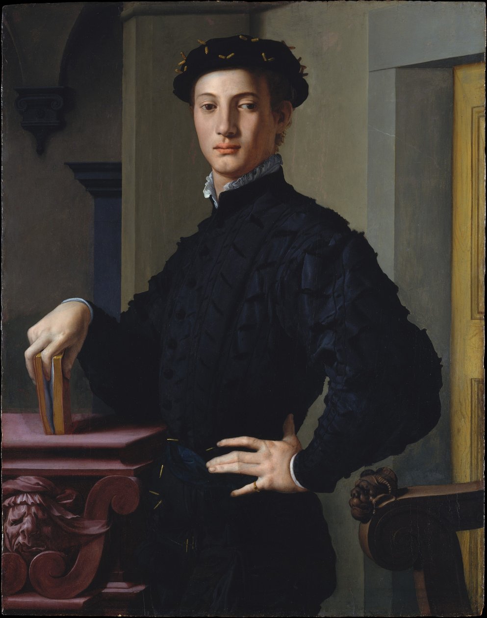 Porträt eines jungen Mannes von Agnolo Bronzino