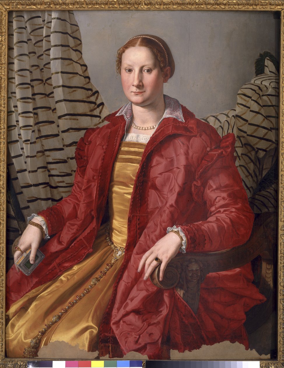 Porträt einer Dame von Agnolo Bronzino