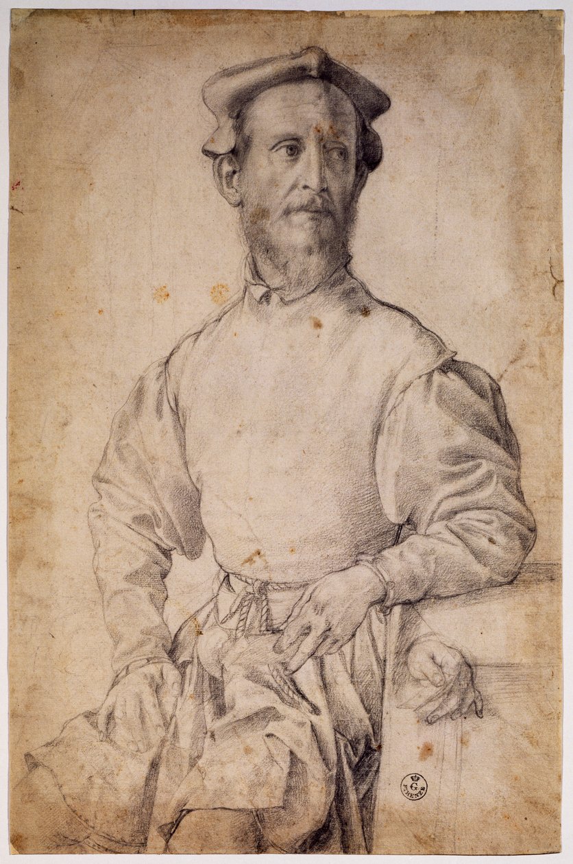 Porträt von Pontormo von Agnolo Bronzino