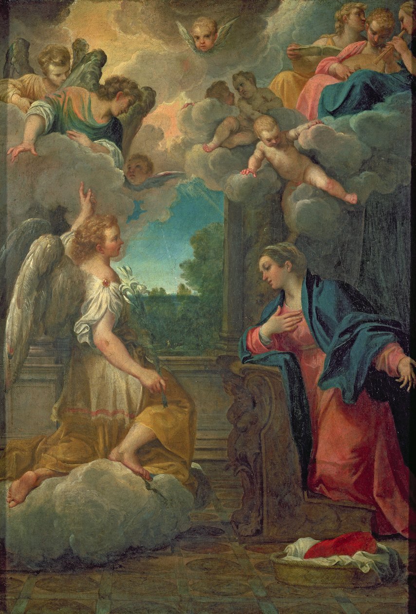Die Verkündigung von Agostino Carracci