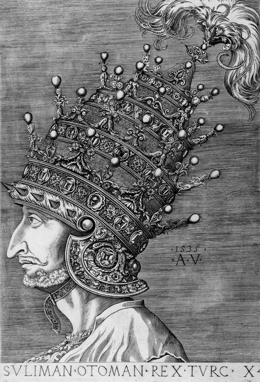 Suleiman der Prächtige, 1535 von Agostino Musi