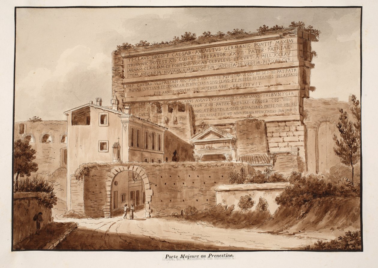 Porta Maggiore oder Prenestina von Agostino Tofanelli