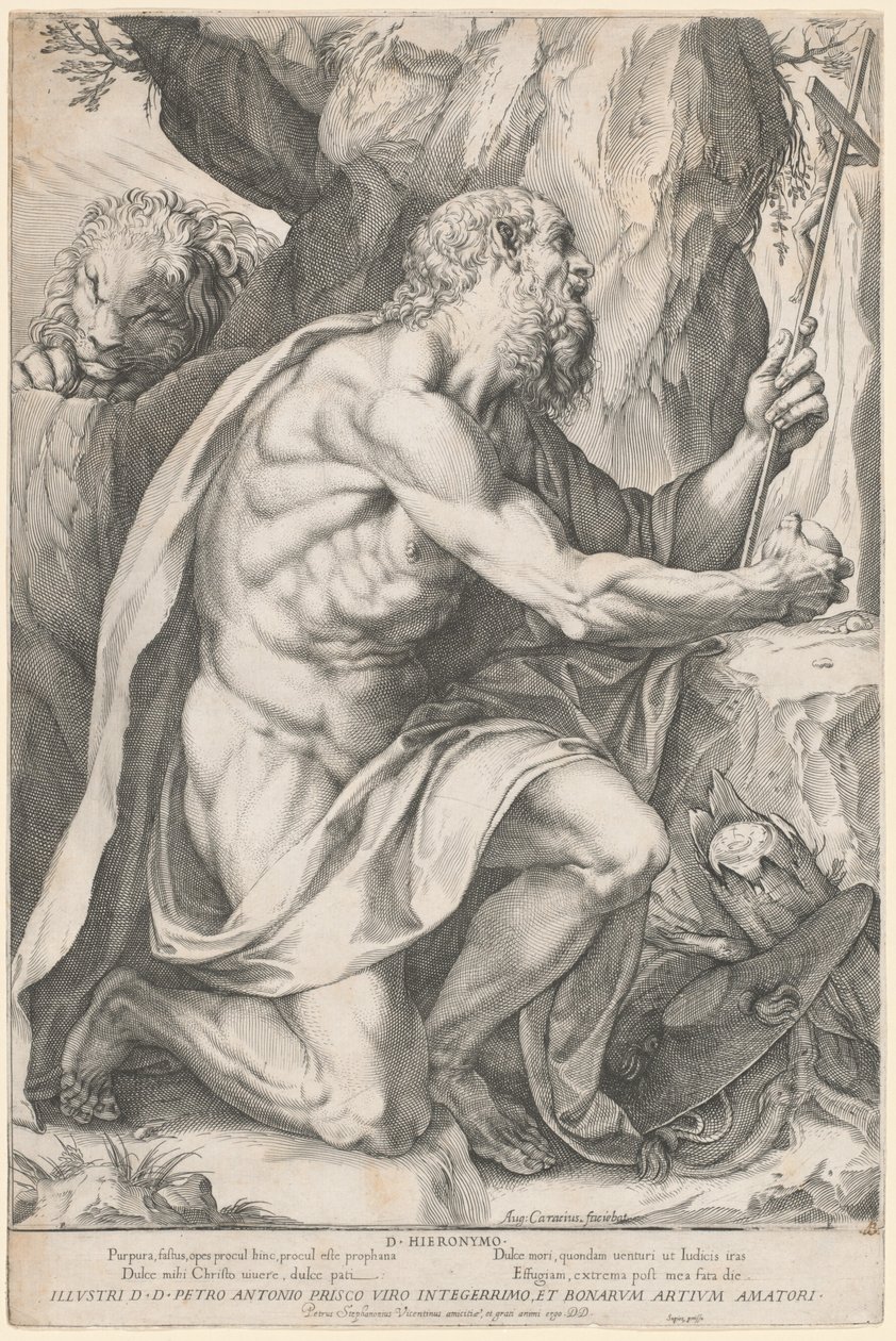 Heiliger Hieronymus von Agostino Carracci