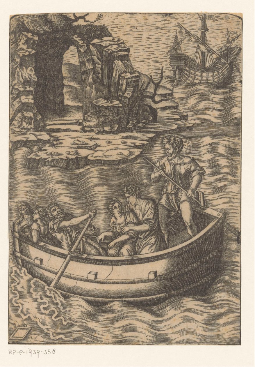 Fähre von Agostino Veneziano