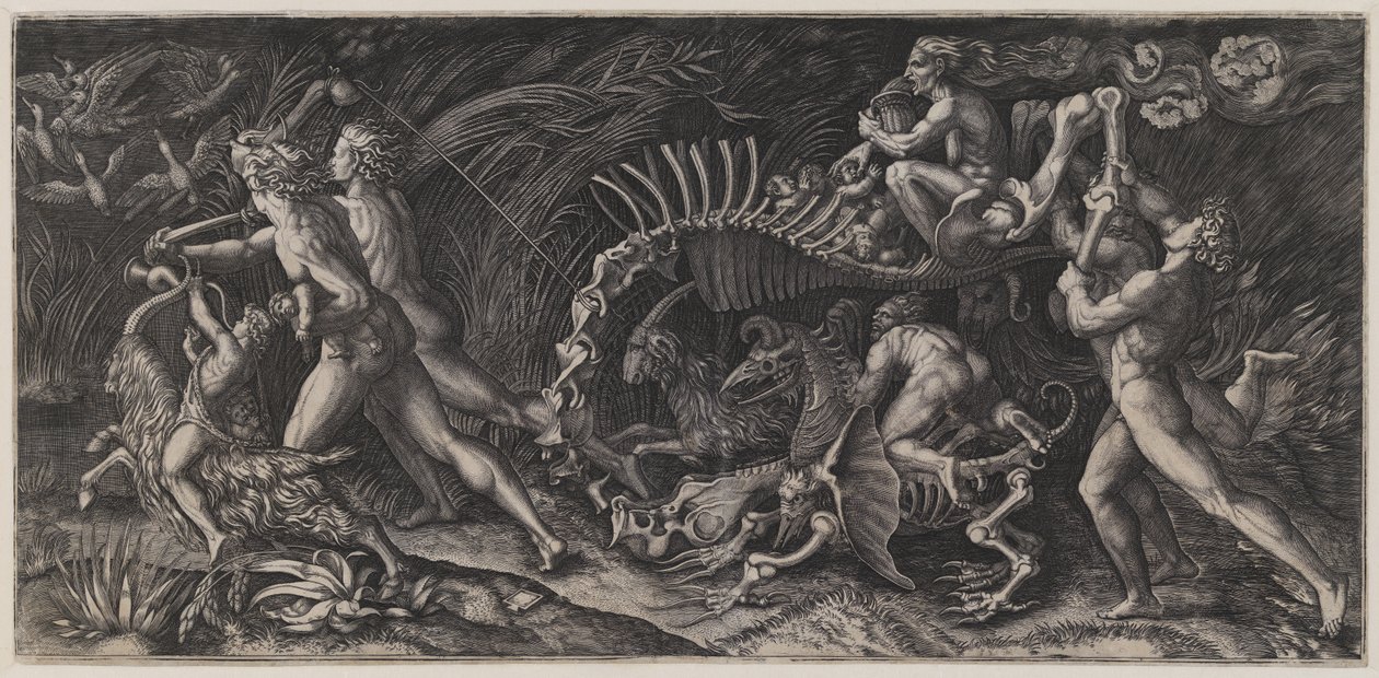 Das Aas ("Lo Stregozzo") von Agostino Veneziano