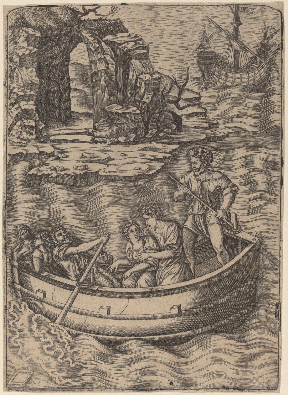 Die Barke von Agostino dei Musi after Raphael