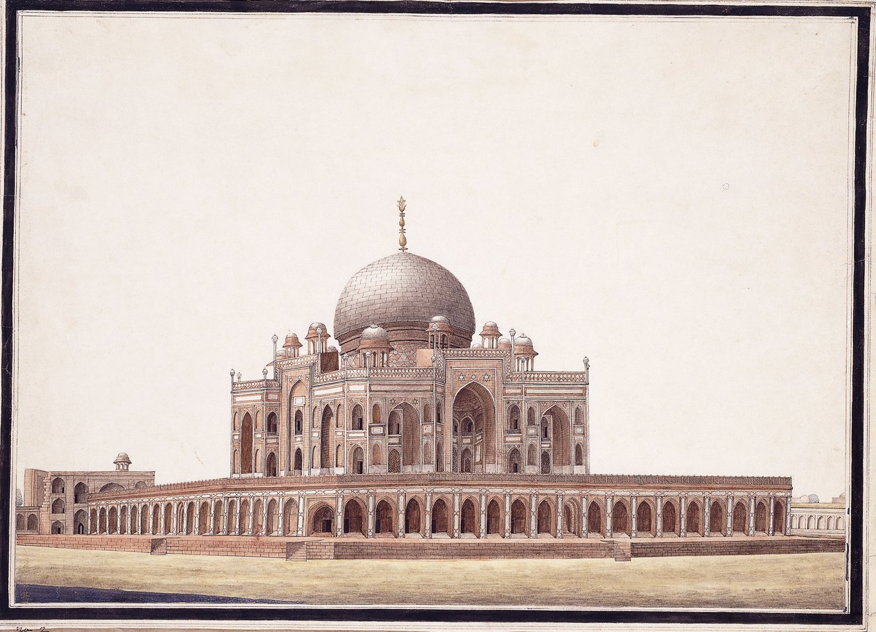 Das Grab von Humayun, ca. 1820 von Agra School