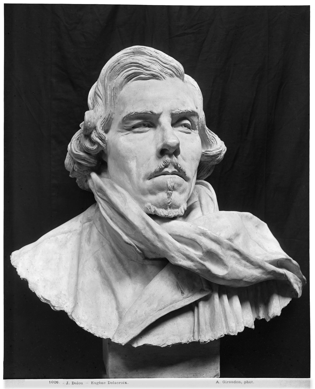 Büste von Eugène Delacroix (1798-1863) (Gips) von Aime Jules Dalou