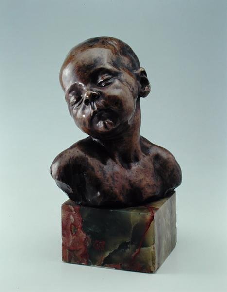 Schlafendes Kind, ca. 1879 von Aime Jules Dalou