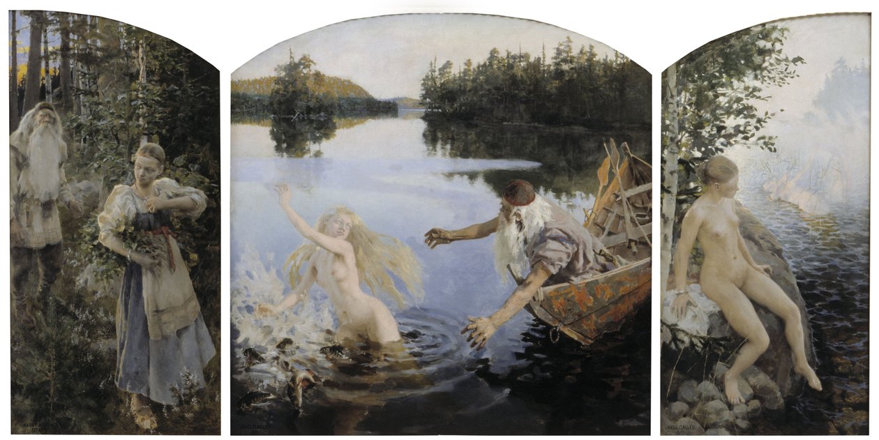 Aino-Mythos, Triptychon von Akseli Gallen Kallela