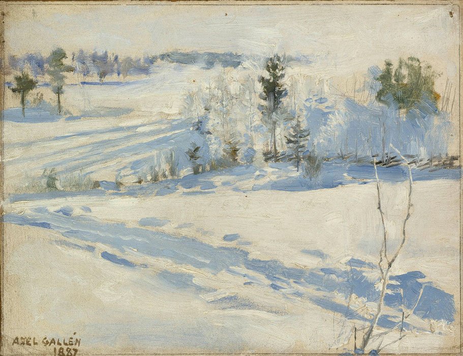 Winterlandschaft von Akseli Gallen Kallela