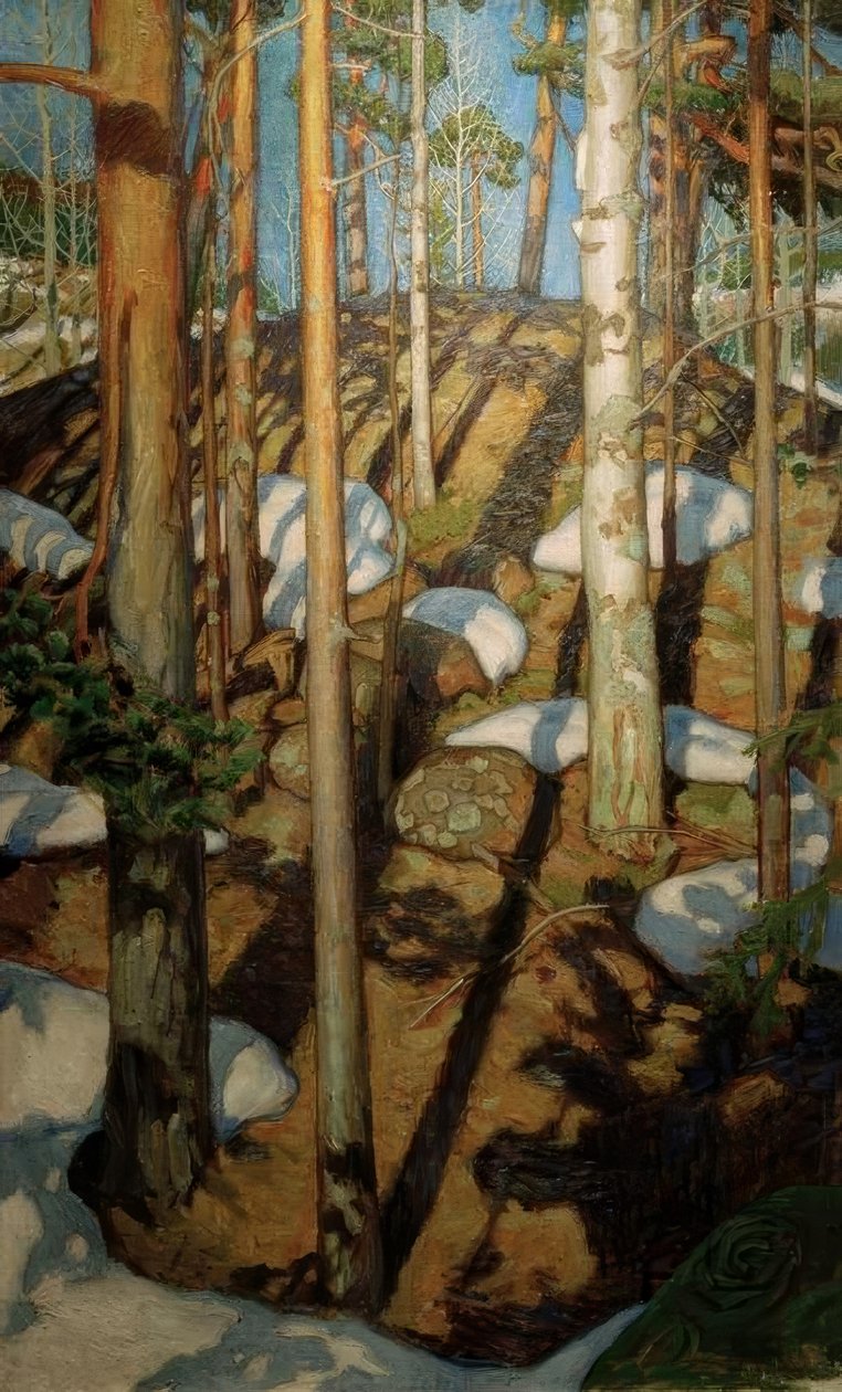 Frühling in Kalela von Akseli Valdemar Gallen Kallela