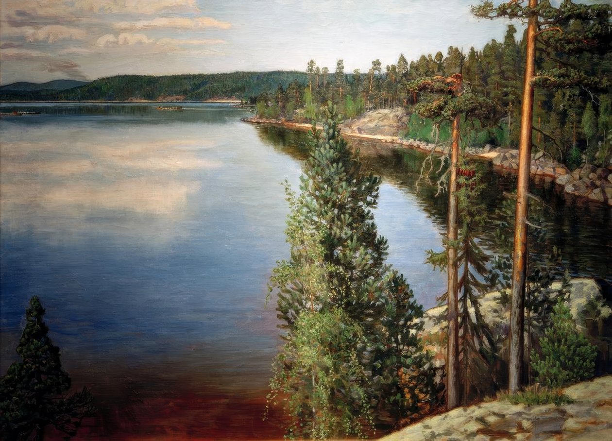 Landschaft in Ruovesi von Akseli Valdemar Gallen Kallela