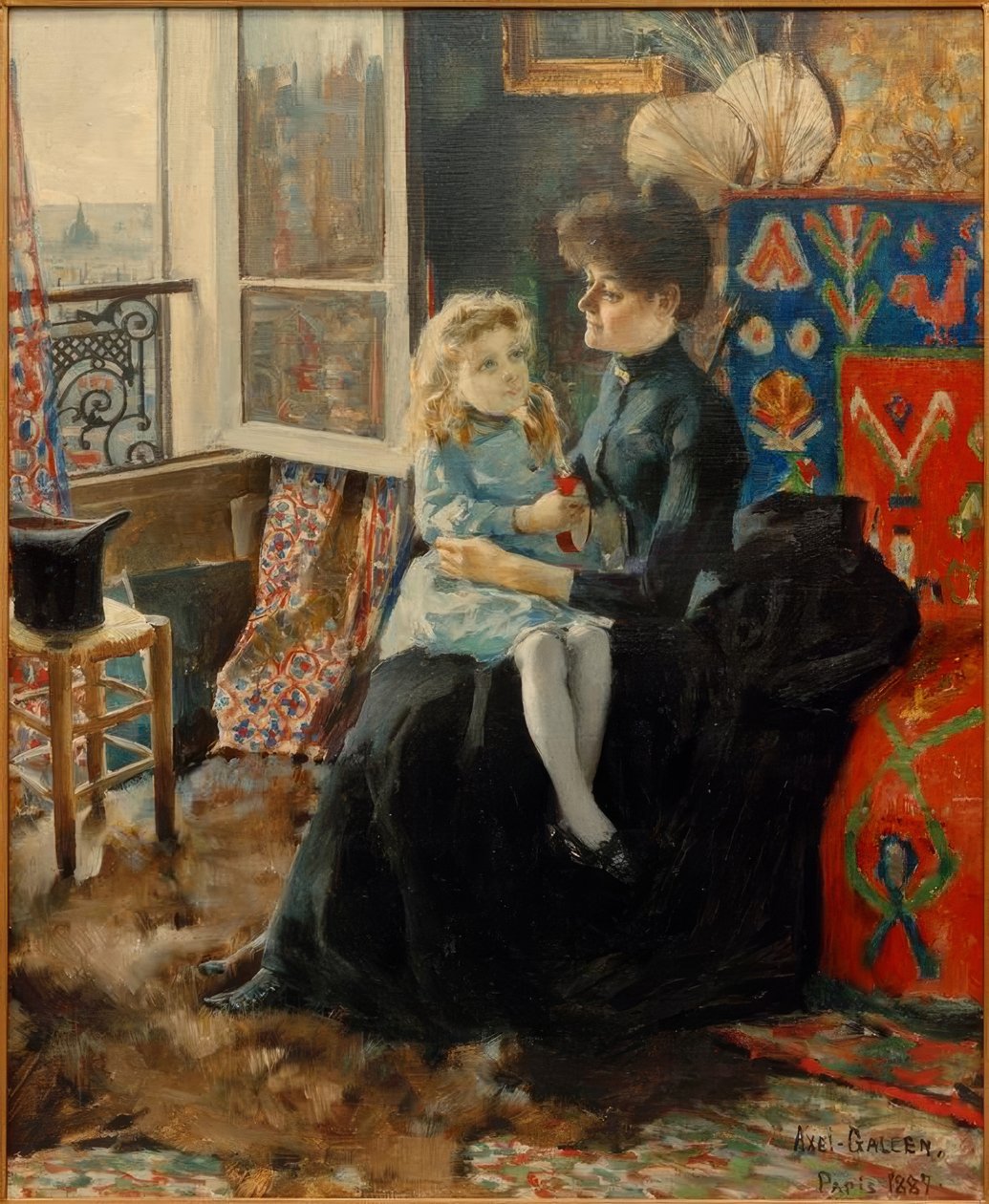 Mutter und Kind von Akseli Valdemar Gallen Kallela