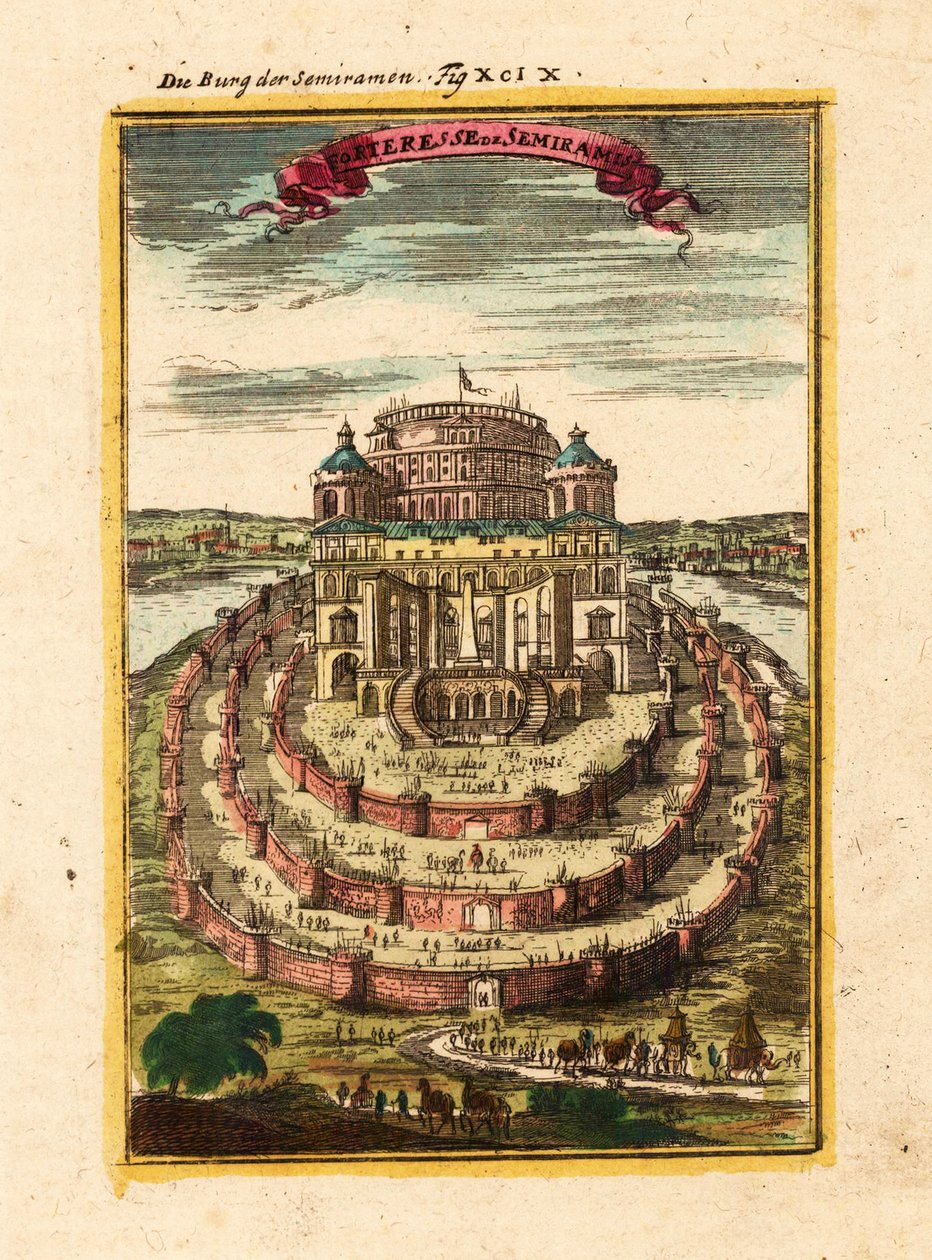 Festung von Semiramis, 1719 von Alain Manesson Mallet