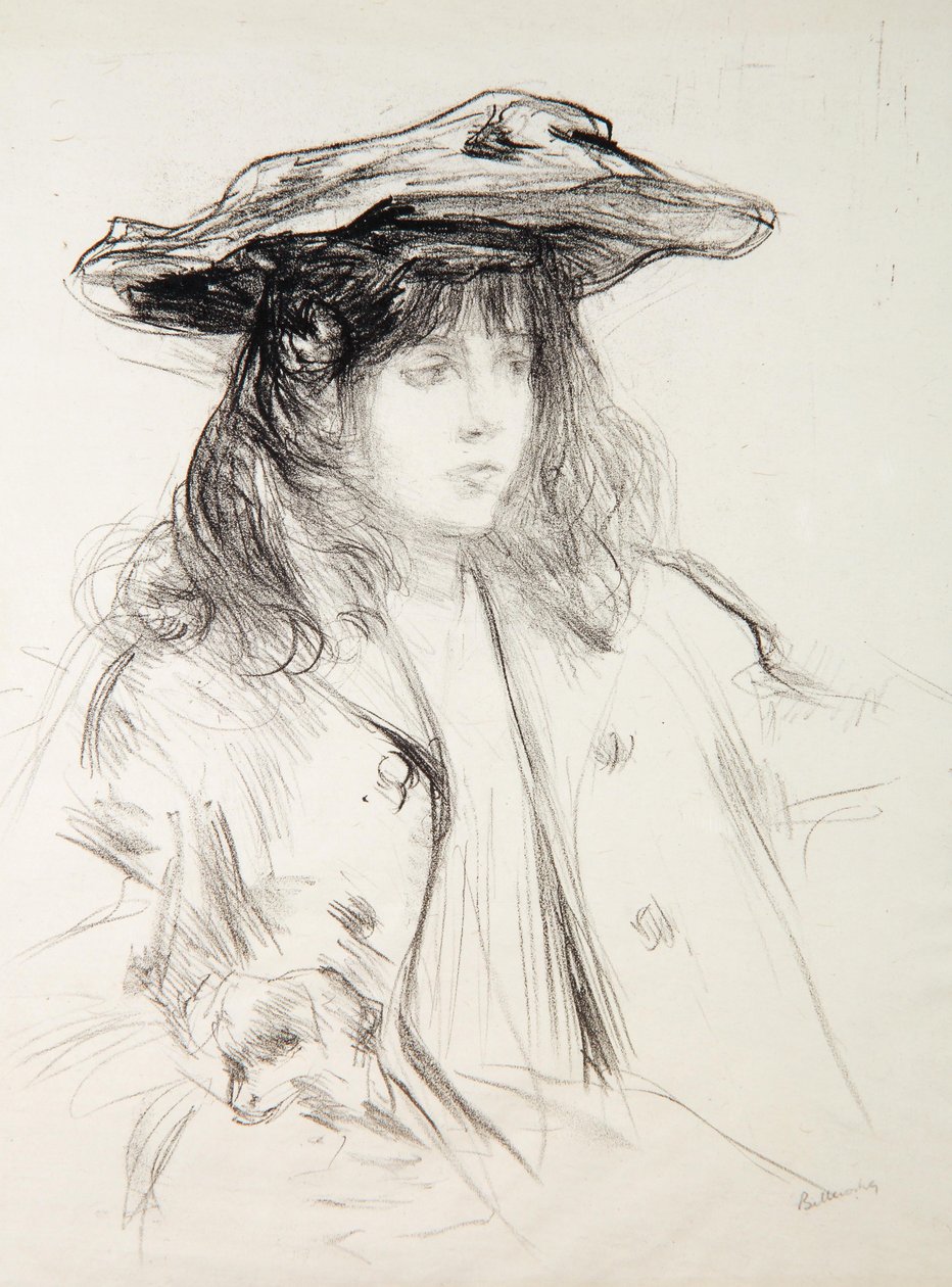 Yvette mit einem Hund von Albert de Belleroche