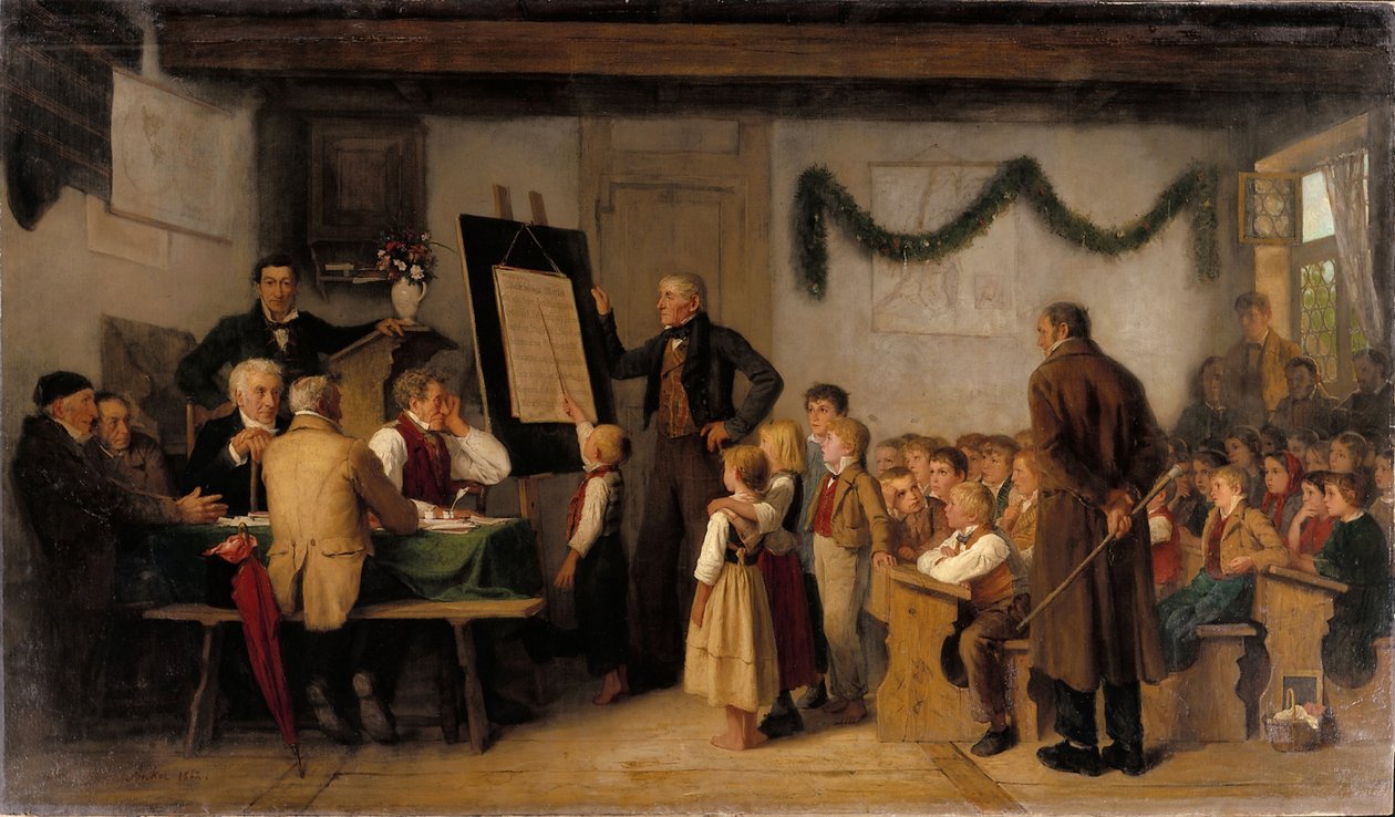 Das Schulexamen von Albert Anker