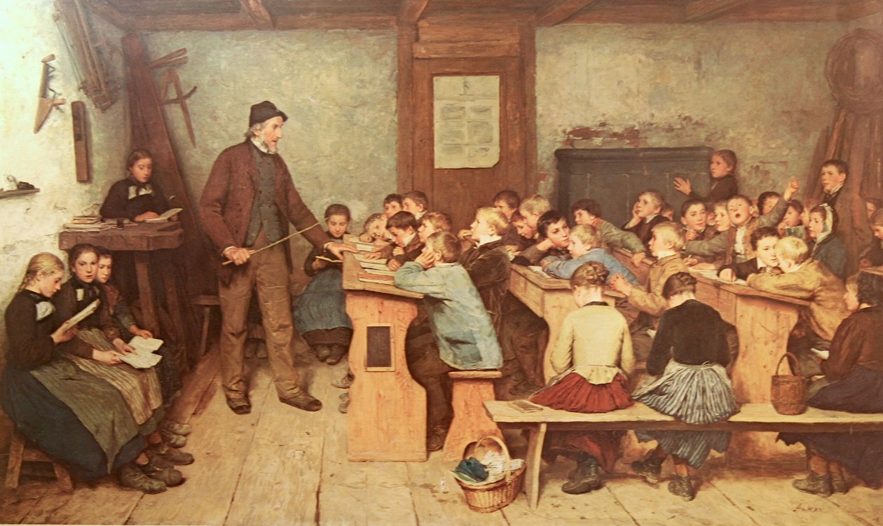 Die Dorfschule von Albert Anker