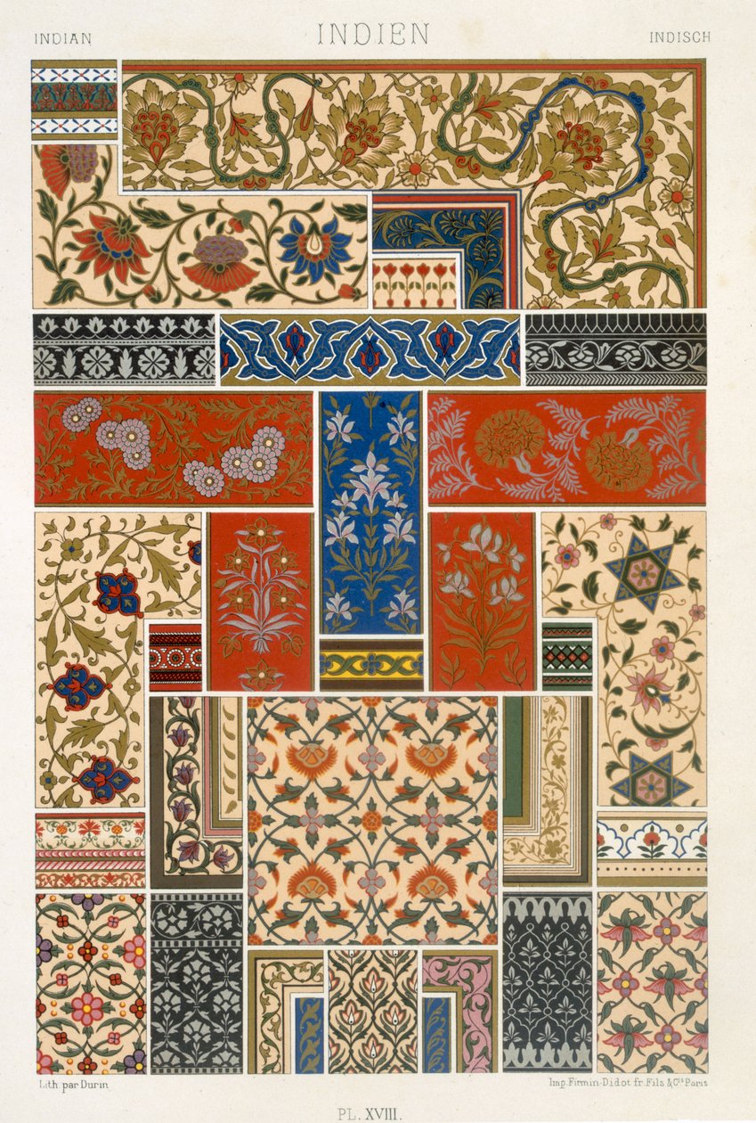 Indischer Stil, Tafel XVIII aus 