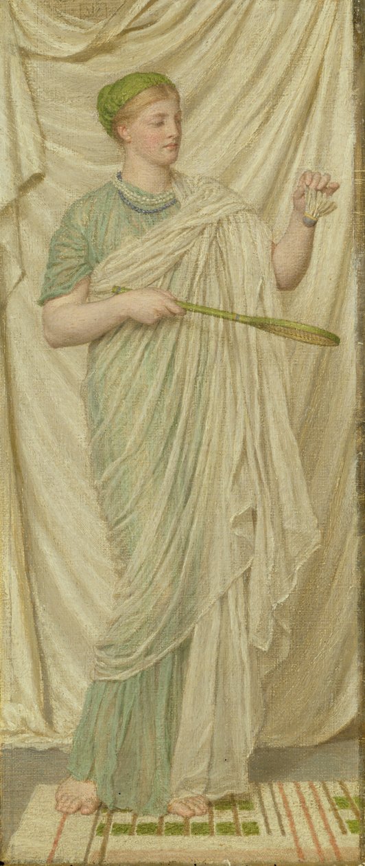 Federball und Battledore, 1872 von Albert Joseph Moore