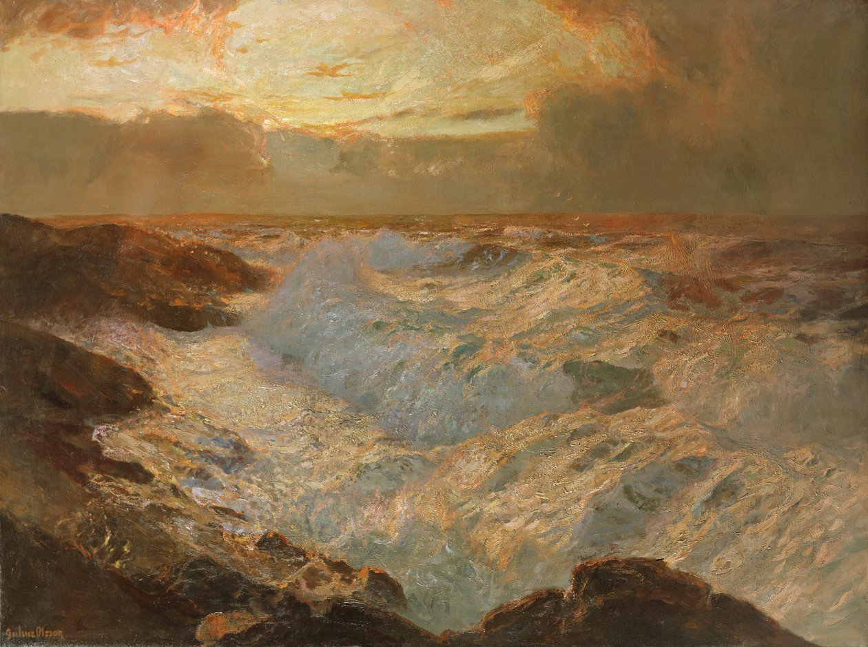 Meereslandschaft, ca. 1920 von Albert Julius Olsson