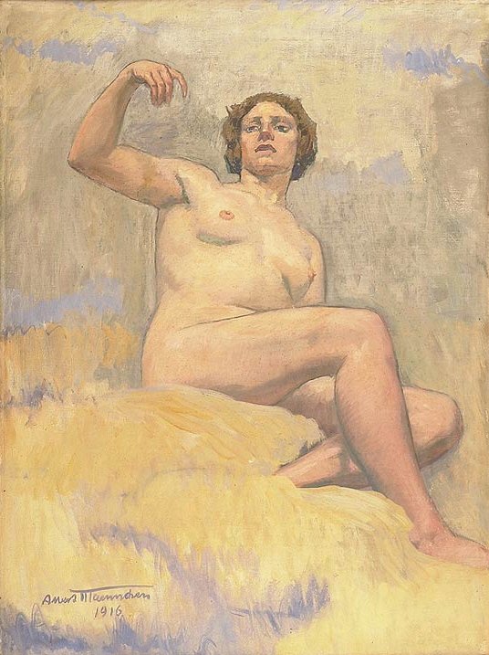 Mädchen in Wolken Nr. 3 von Albert Maennchen