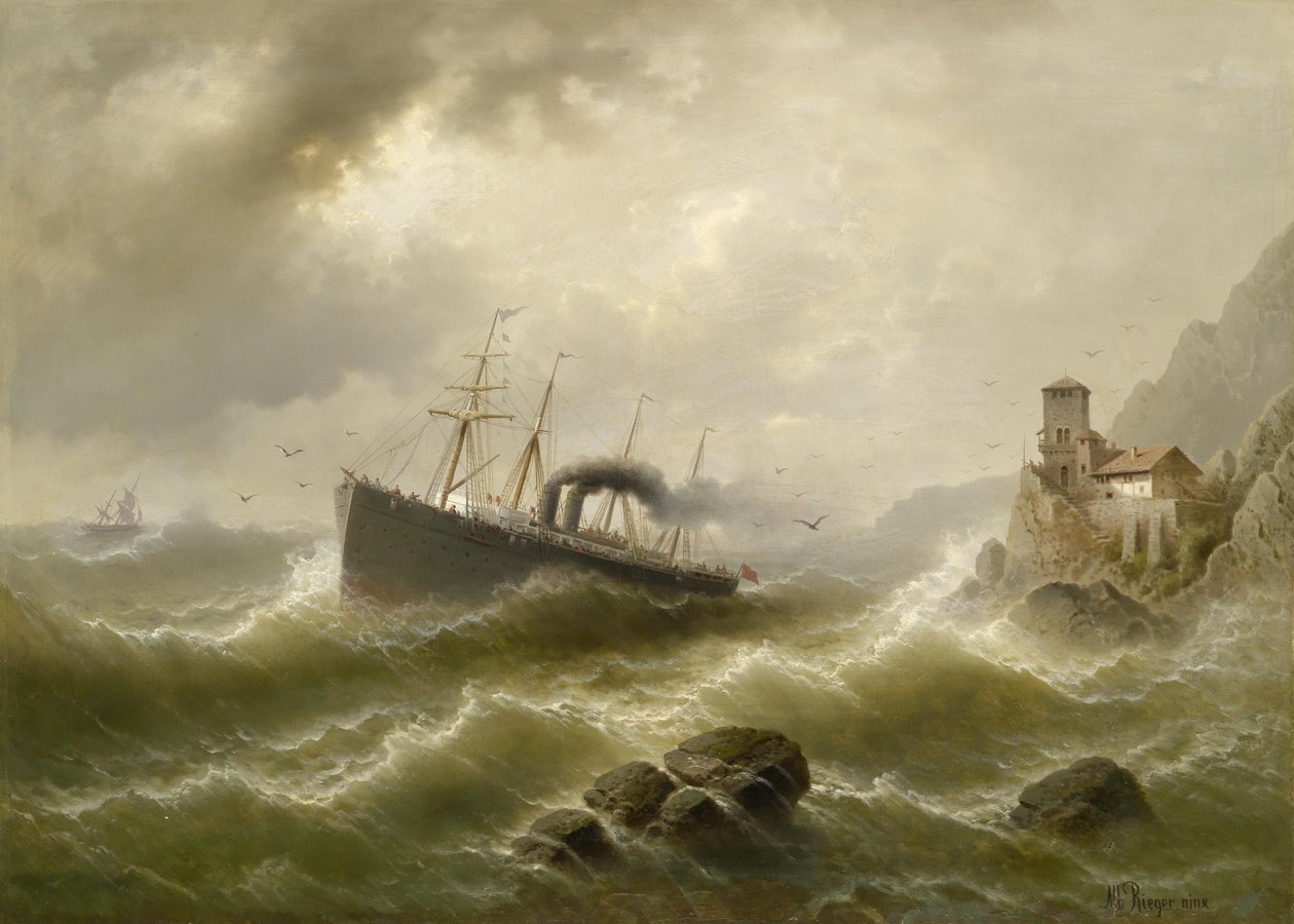 Lhootse Station an der Nordsee von Albert Rieger