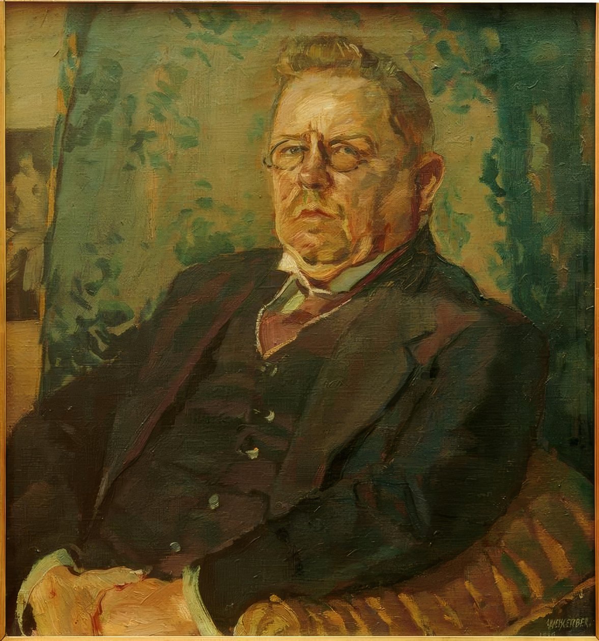 Bildnis Max Halbe von Albert Weisgerber