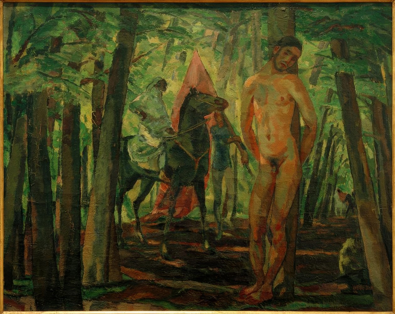 Sebastian mit Reiter I von Albert Weisgerber