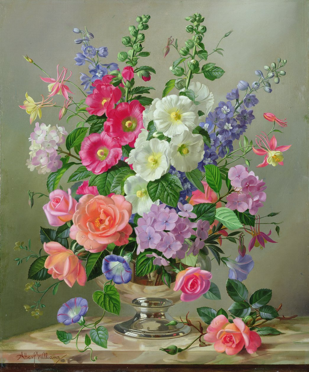 Ein September-Blumenarrangement von Albert Williams