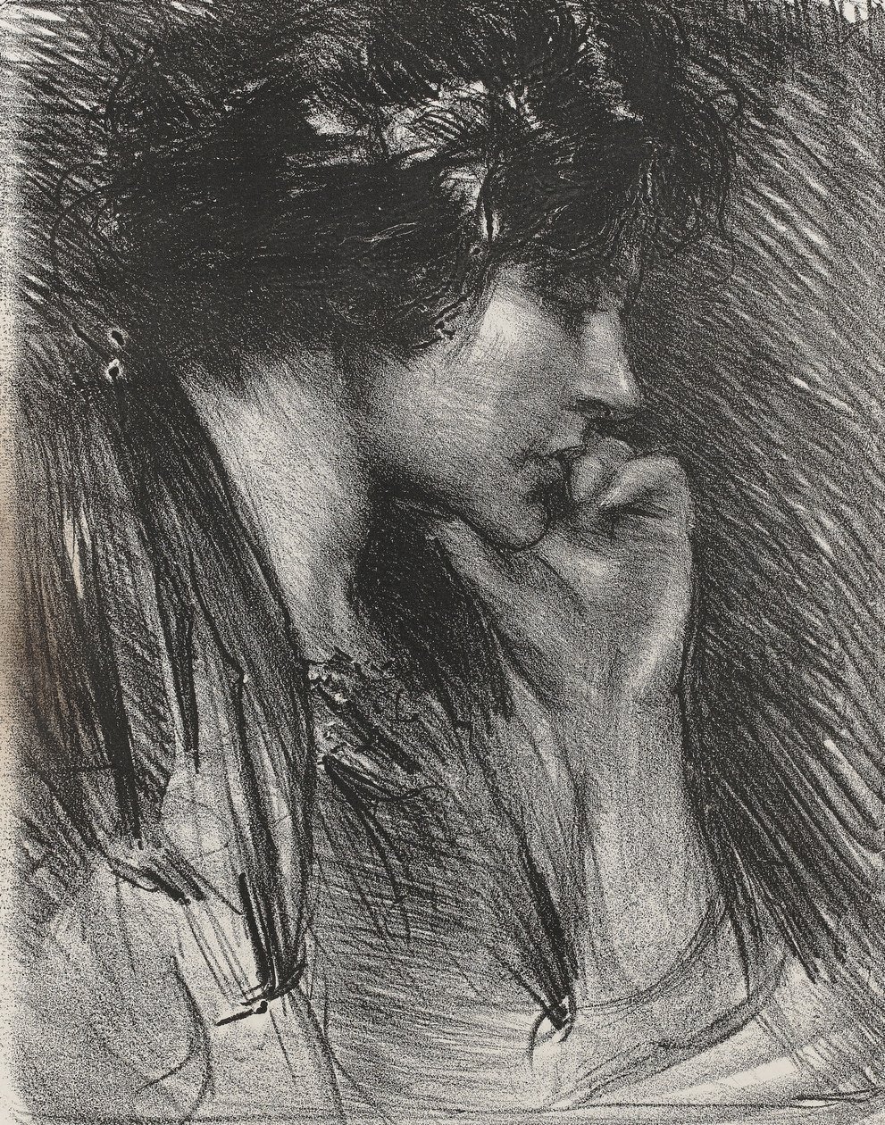 Profil einer Frau von Albert de Belleroche